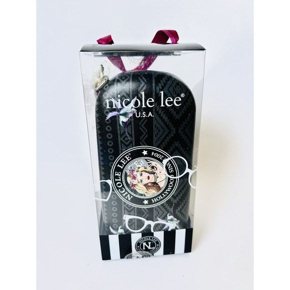 Nicole Lee Designer Glasses Case Elsa's Dream Hard Sided‎ With Strap NEW In Box - Picture 3 of 5